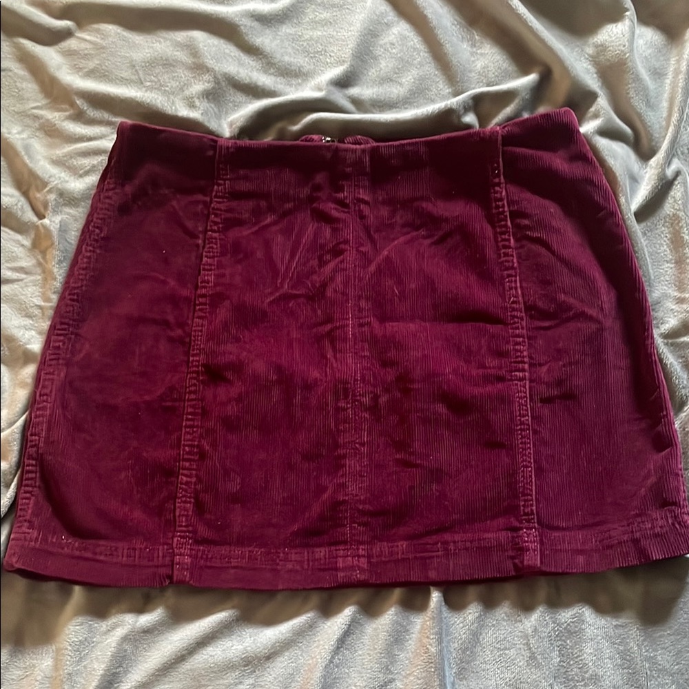 Wild Fable Red Mini Skirt Casual Corduroy